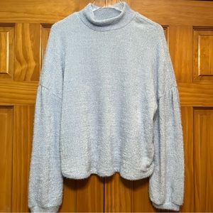 Sanctuary Baby Blue Long Sleeve Top Size Medium NWT